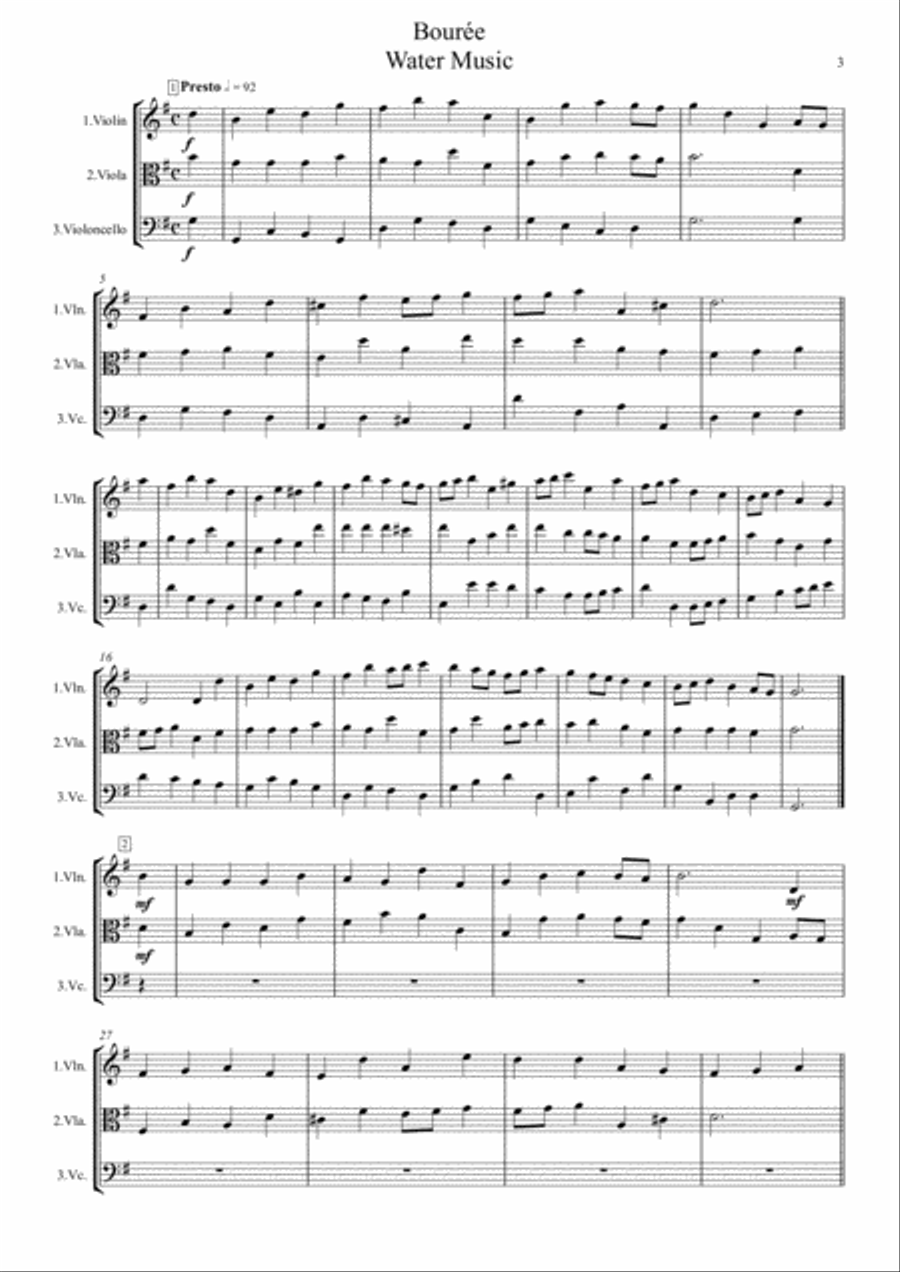Handel: 5 Movements from 