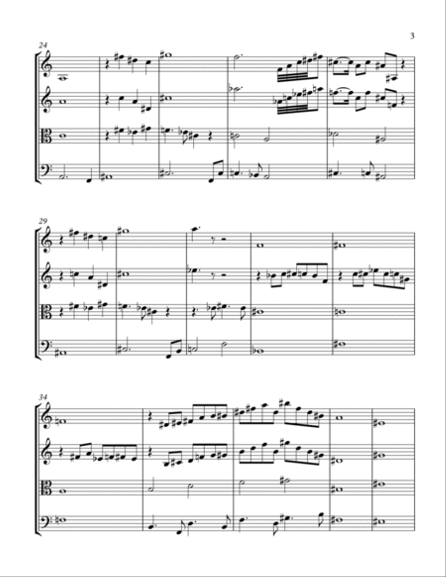 The Forest The Forest String Quartet scores gallery preview page 3