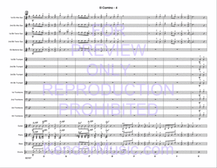 When the Saints Go Marching In Big Band scores gallery preview page 5