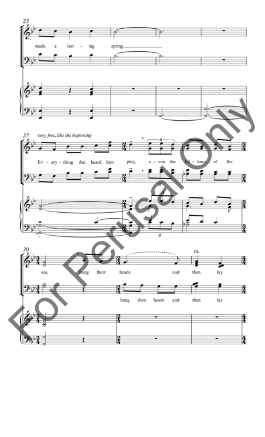 We Thank You for the Music (Choral Score) 4-Part scores gallery preview page 4