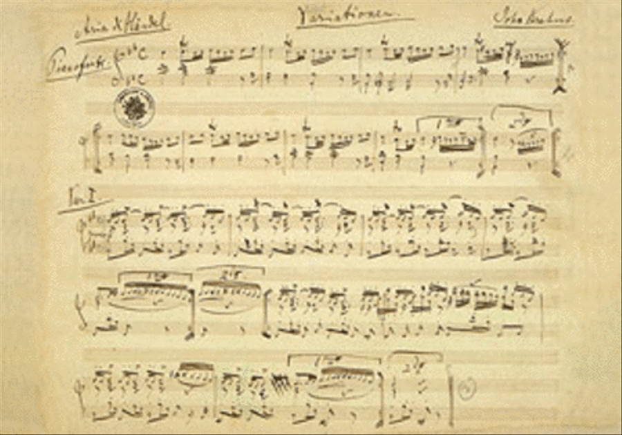 Variationen und Fuge Greeting & Postcards scores gallery preview page 1