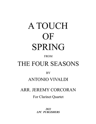 Book cover for A Taste of Spring from the Four Seasons for Clarinet Quartet