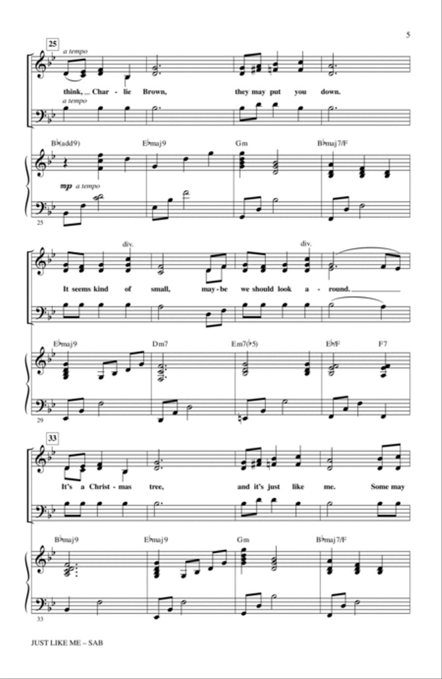 Just Like Me 3-Part scores gallery preview page 3