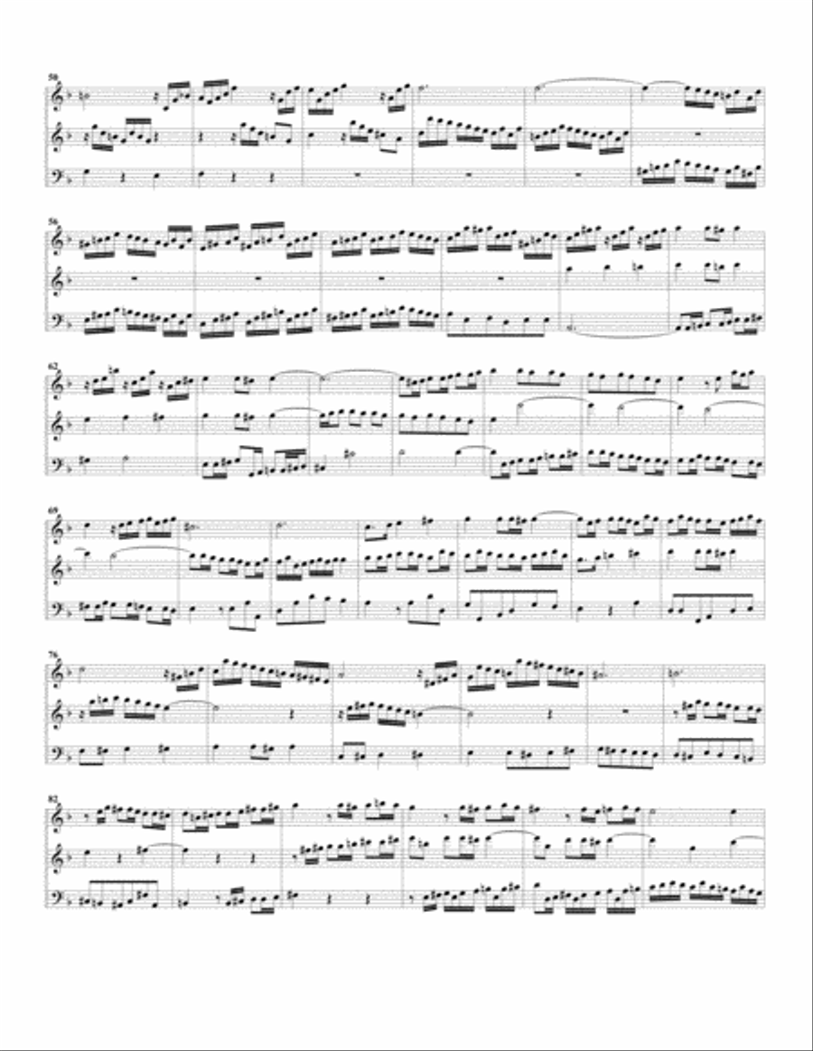 Fugue from Chromatische Fantasie und Fuge, BWV 903/II (arrangement for 3 recorders) Recorder scores gallery preview page 2
