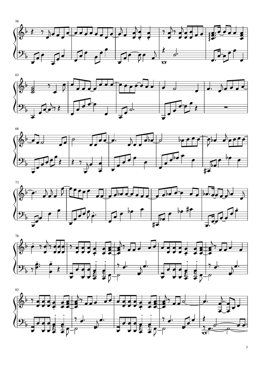 Shake The Disease Shake The Disease Piano, Vocal scores gallery preview page 3