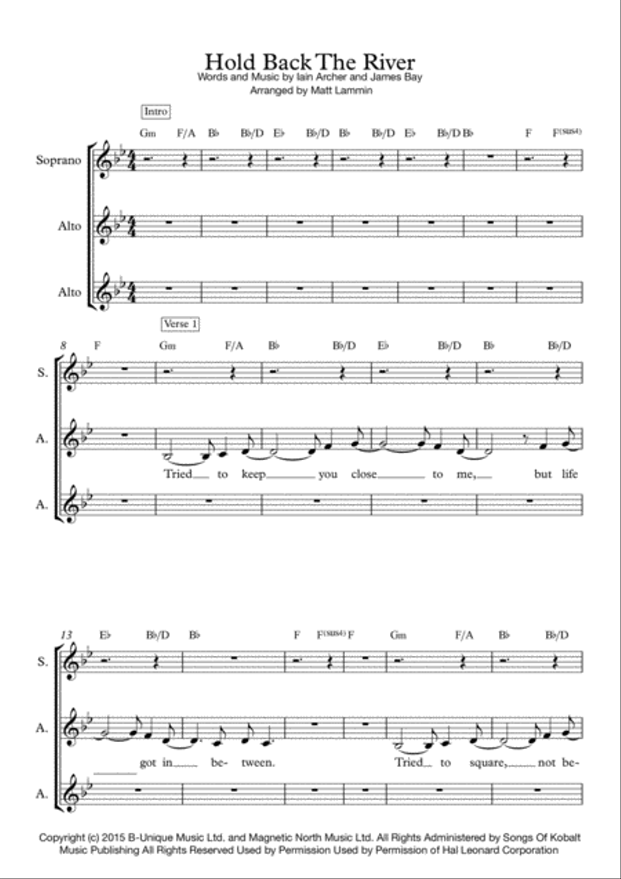 Hold Back The River Hold Back The River SSA scores gallery preview page 1