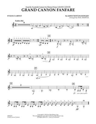 Grand Canyon Fanfare - Bb Bass Clarinet