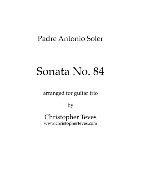 Sonata No. 84 in D Major image number null