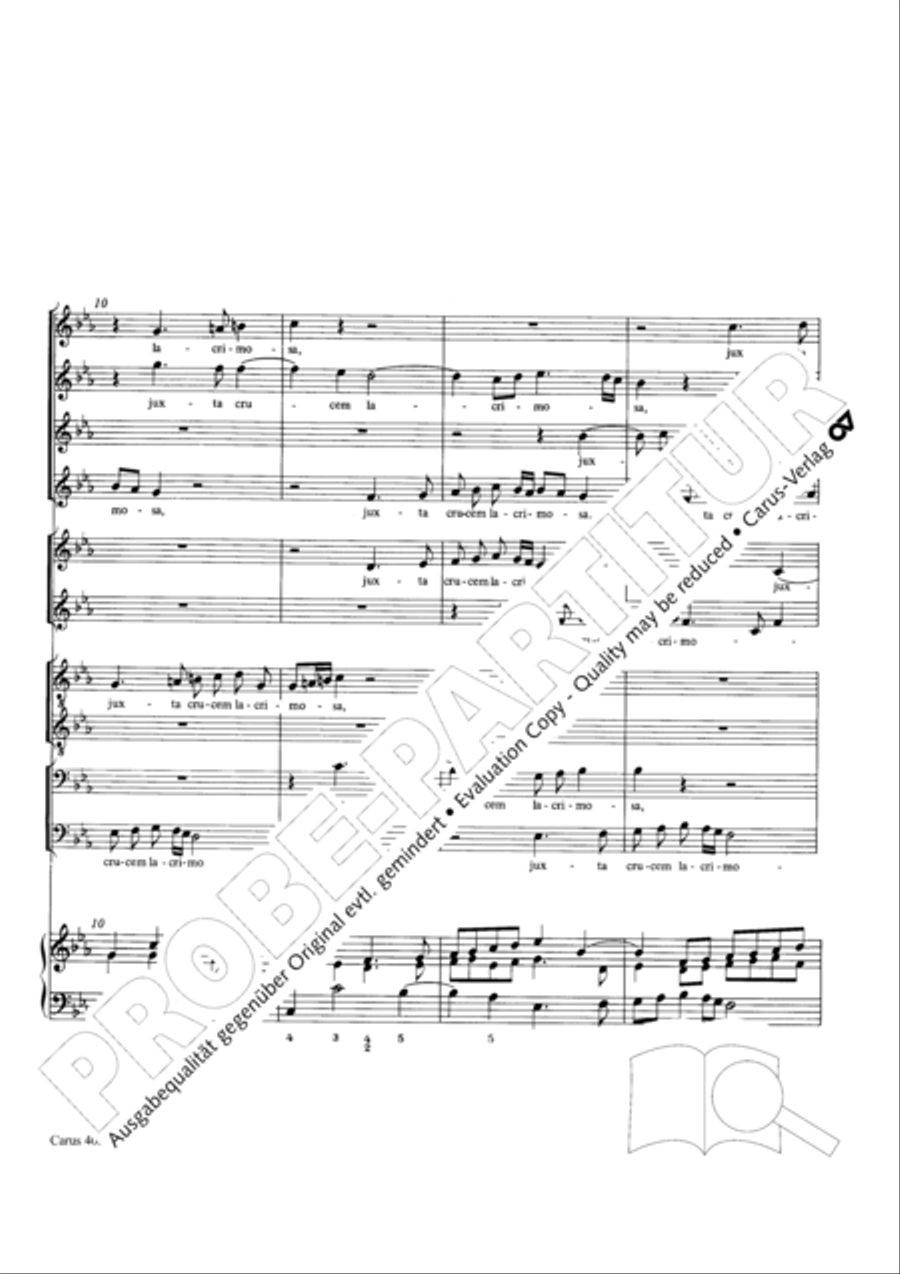 Stabat mater Choir scores gallery preview page 13