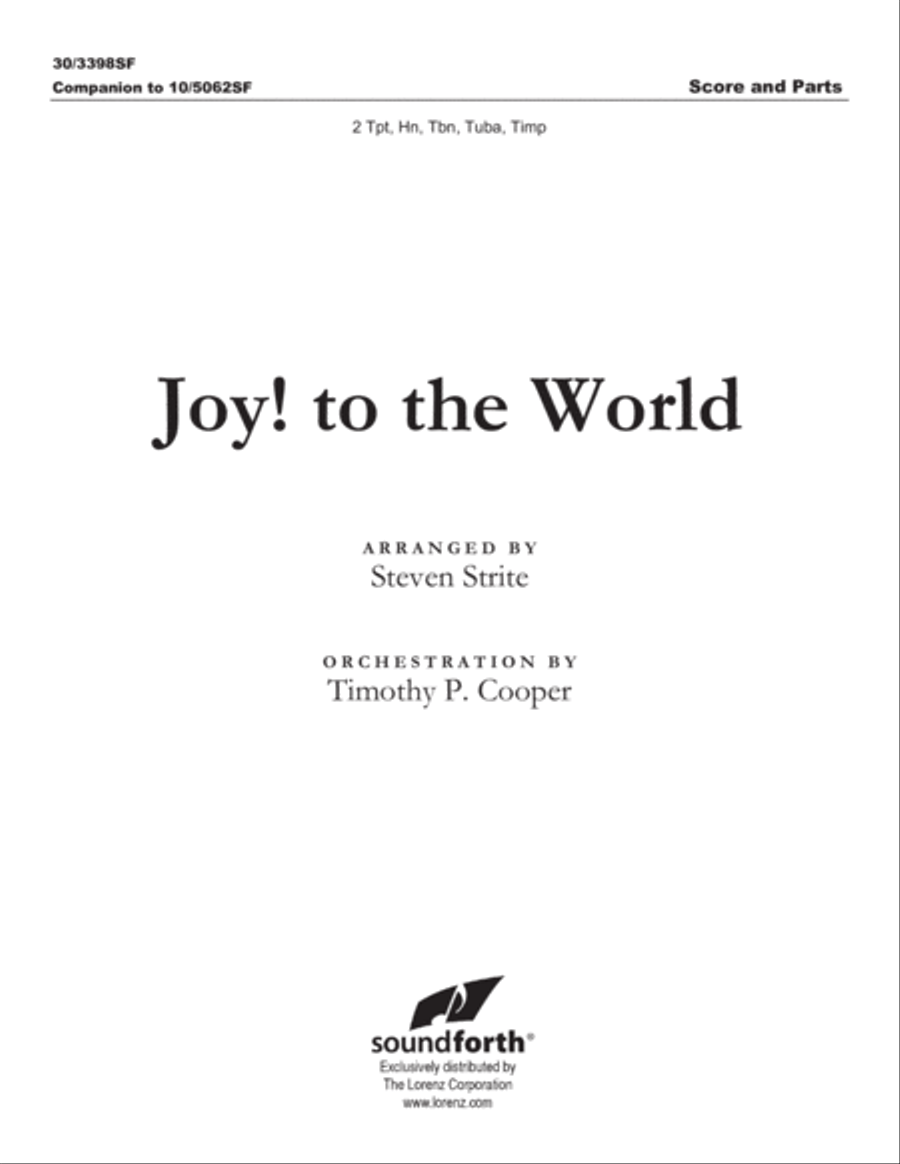 Joy! to the World - Brass and Percussion Score and Parts Choir scores gallery preview page 2