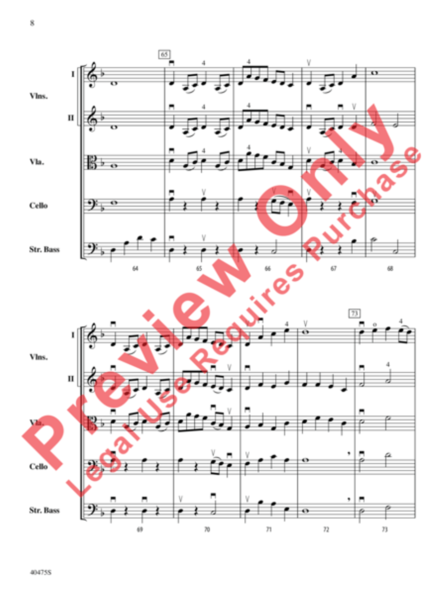 Dove's Vagary String Orchestra scores gallery preview page 9