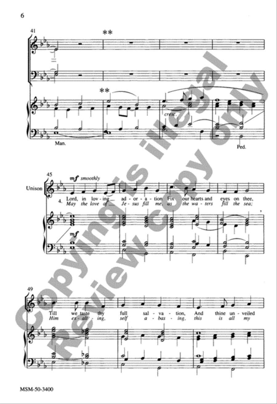 The Mind of Christ (Contemplation of the Cross) (Choral Score) image number null