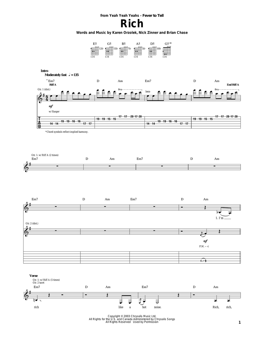 Rich Acoustic Guitar scores gallery preview page 1