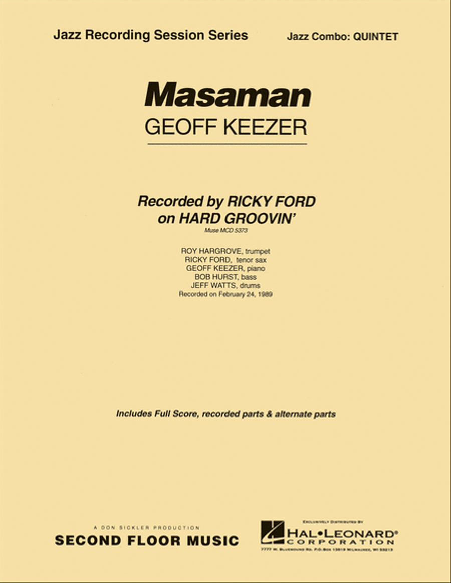 Masaman Masaman Jazz Ensemble scores gallery preview page 1