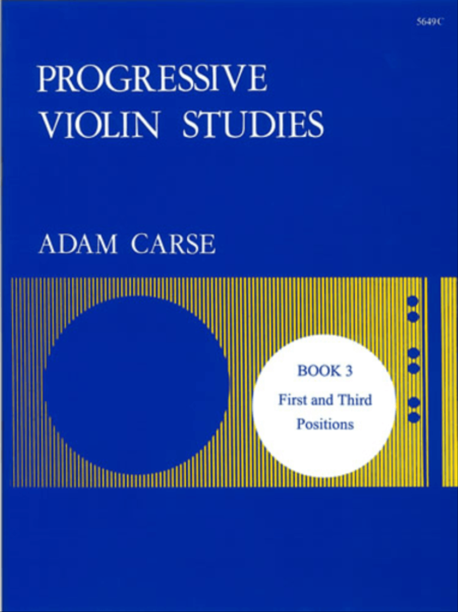 Progressive Violin Studies. Book 3 Violin scores gallery preview page 1
