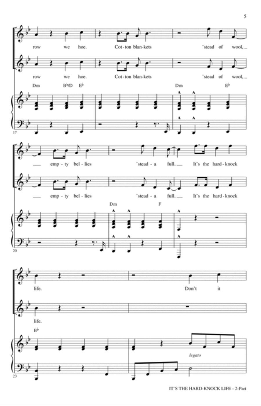 It's The Hard-Knock Life (from Annie) (arr. Mac Huff) 2-Part scores gallery preview page 3