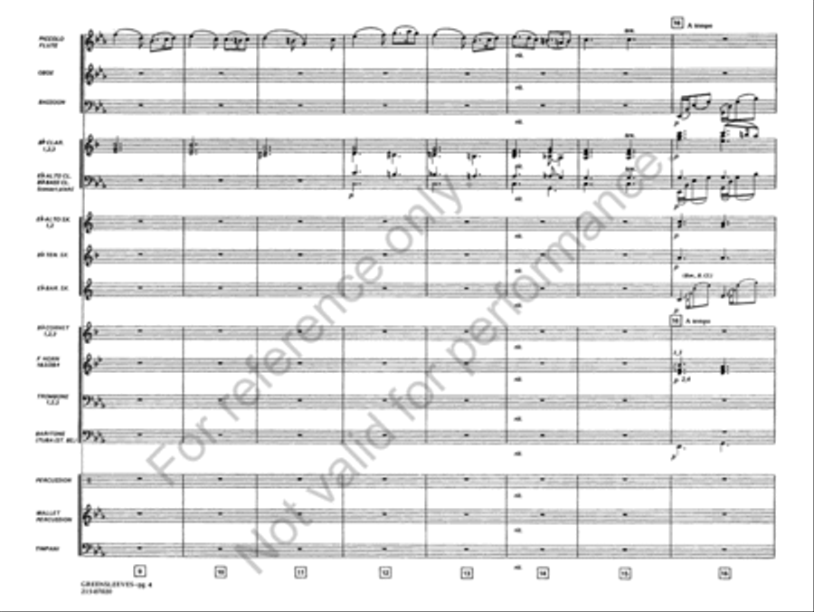 Greensleeves Concert Band scores gallery preview page 5