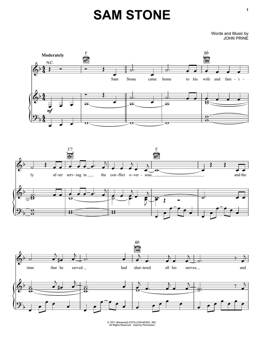 Sam Stone Sam Stone 3-Part scores gallery preview page 1