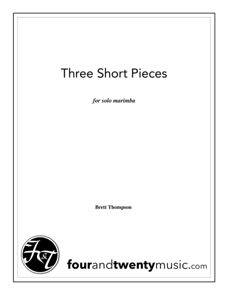 Three short pieces for solo marimba image number null