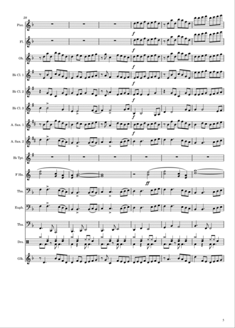 You Say Run Concert Band scores gallery preview page 5
