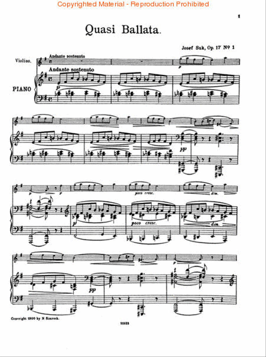 4 Pieces Op17/1 Vn 4 Pieces Op17/1 Vn Violin Solo scores gallery preview page 2