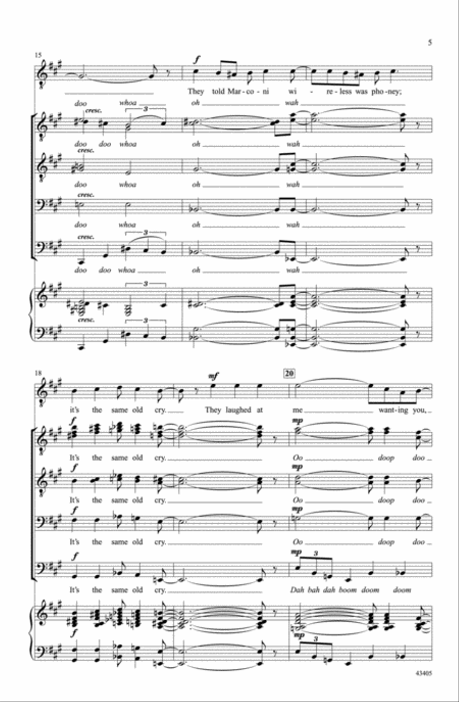 They All Laughed A Cappella scores gallery preview page 4