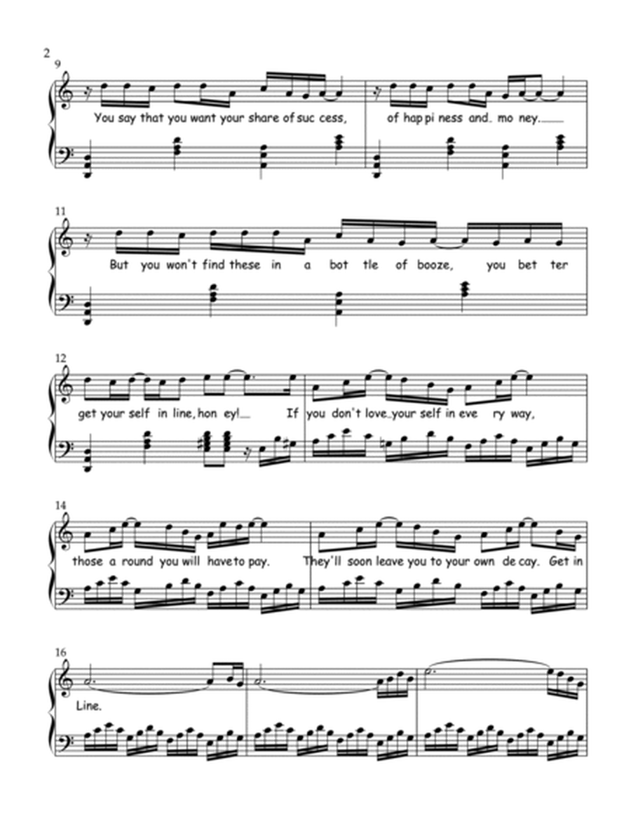 Get in Line - Sheet music for the single from the Reserved for You Collection image number null