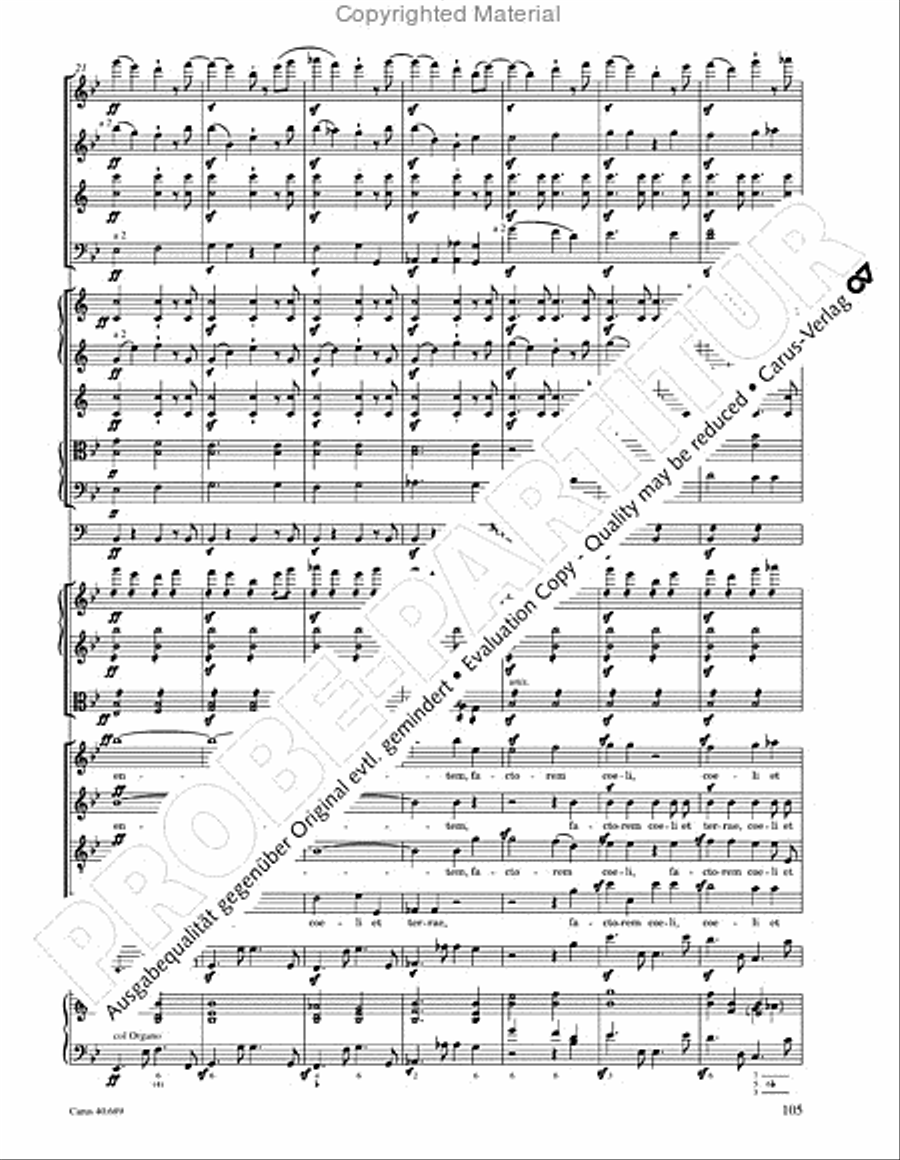 Missa solemnis 4-Part scores gallery preview page 121