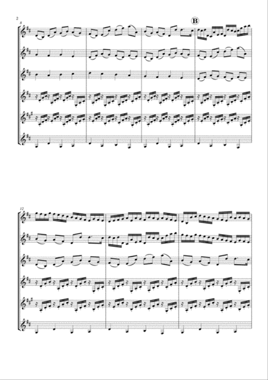 The Pachelbel Canon - Clarinet Quintet Clarinet Quintet scores gallery preview page 4