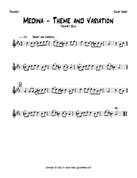 Medina – Theme and Variation – Trumpet Solo image number null