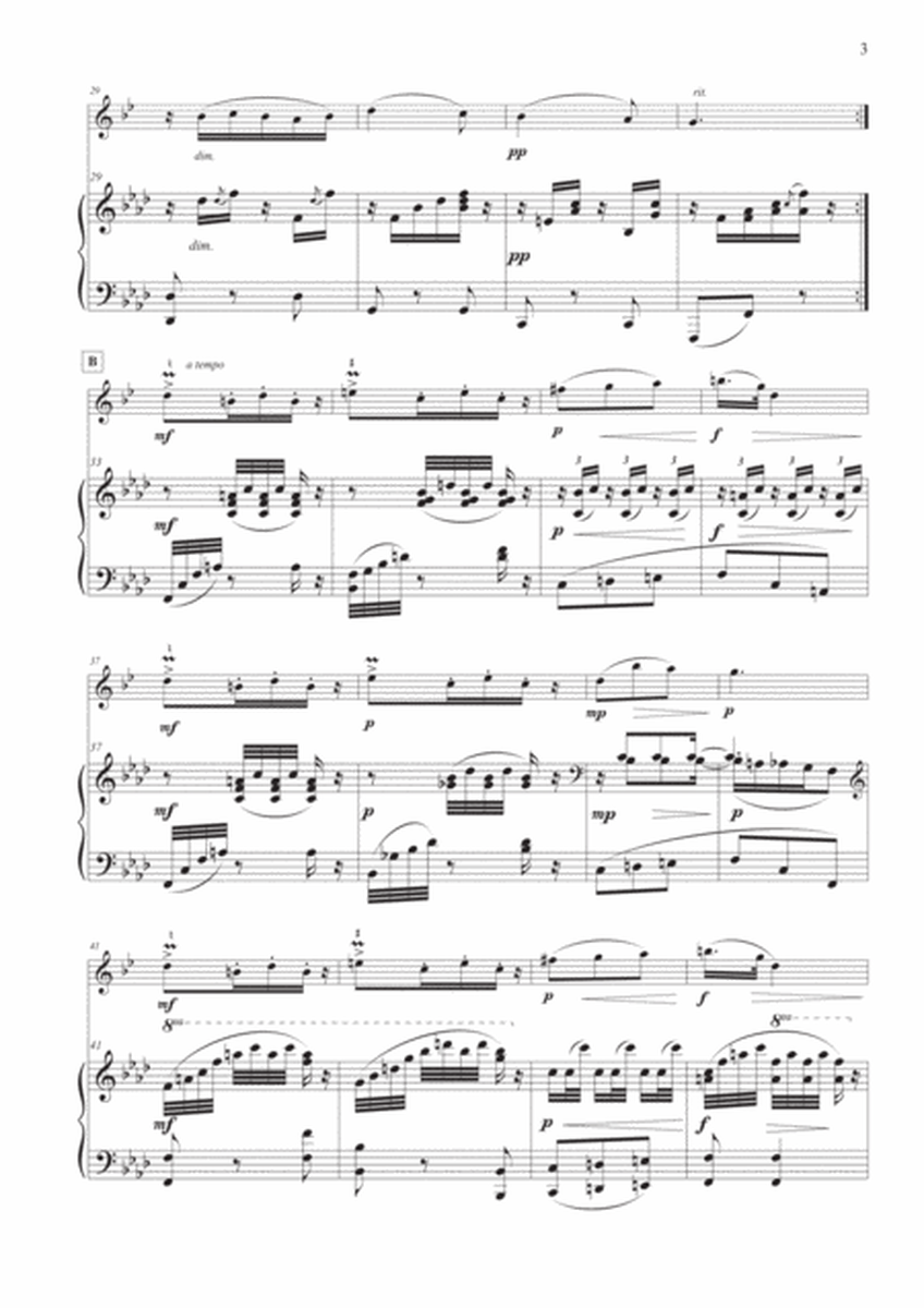 Slavonic Dance Op. 72 No. 2 for Soprano Saxophone and Piano image number null