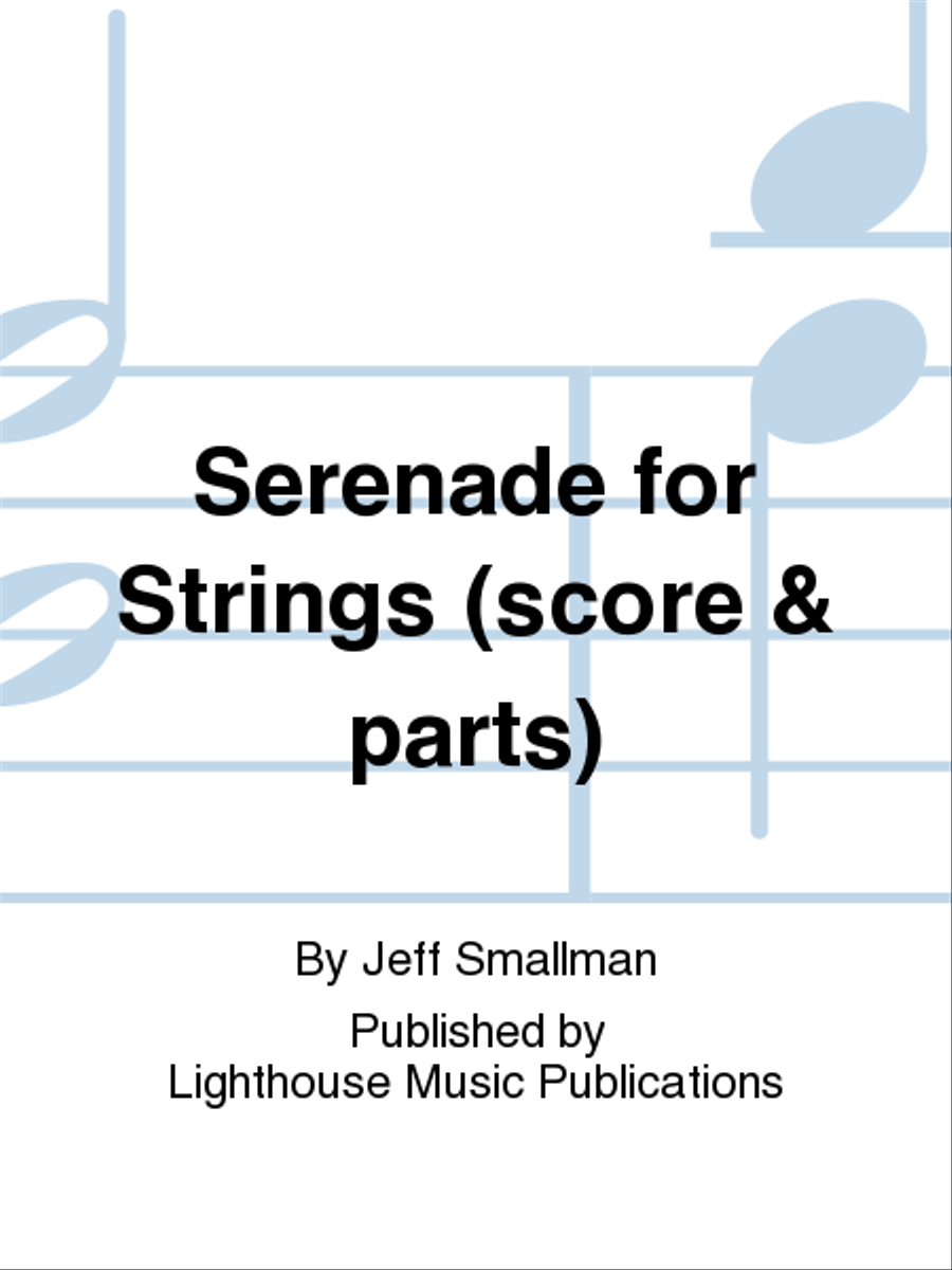 Serenade for Strings (score & parts) String Orchestra scores gallery preview page 1