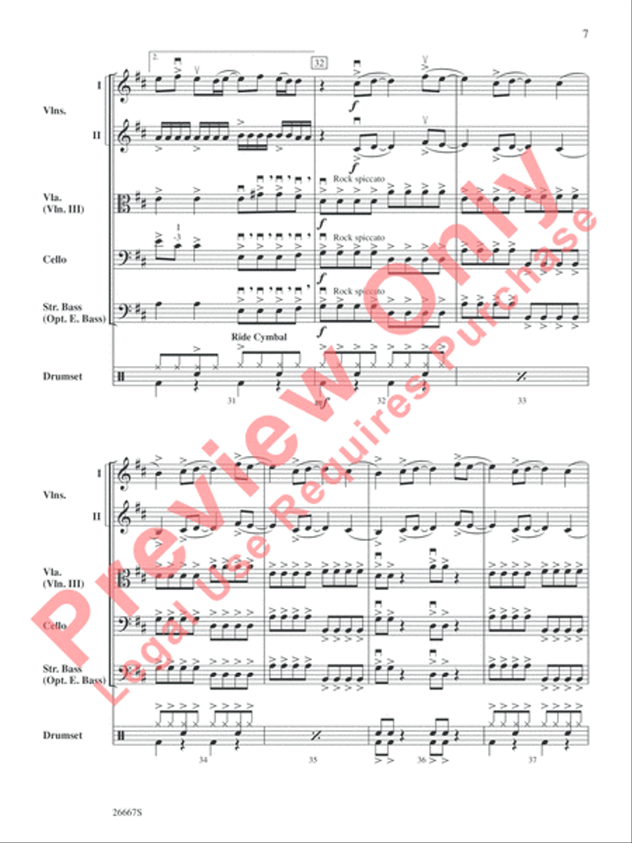 Boulevard of Broken Dreams String Orchestra scores gallery preview page 8