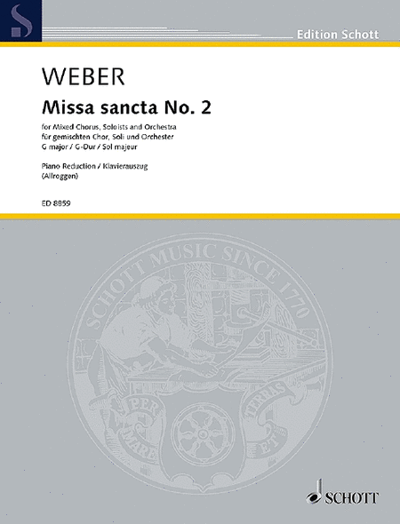 Weber Cm Missa Sancta Nr2 G-dur