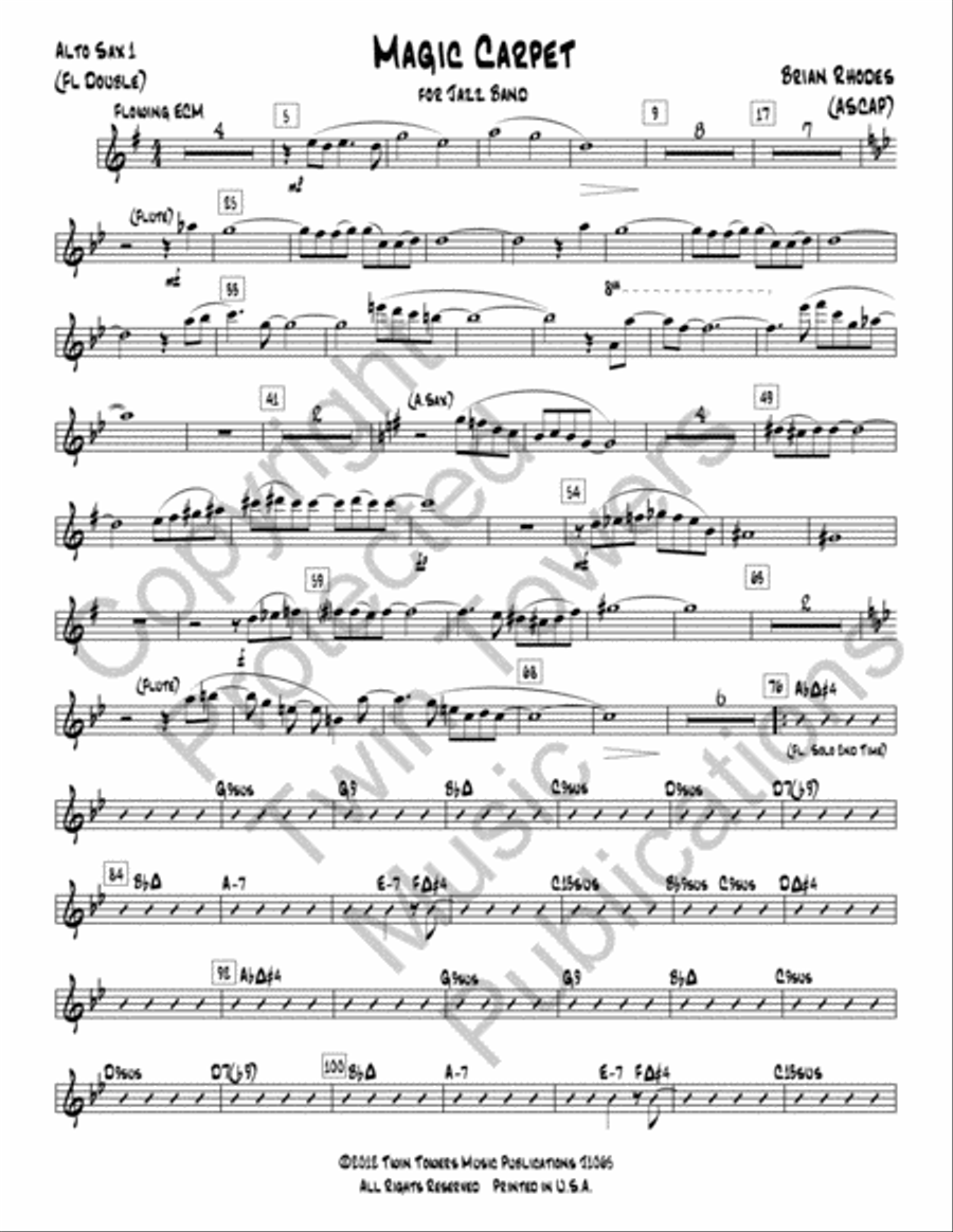 Magic Carpet Magic Carpet Jazz Ensemble scores gallery preview page 22