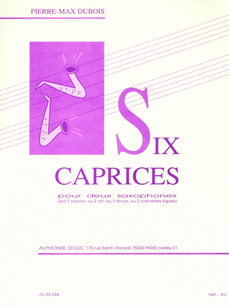 Six Caprices (two Saxophones)