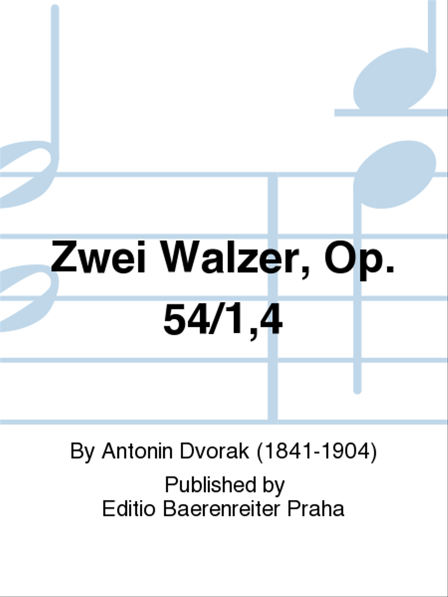 Zwei Walzer, op. 54/1,4 Zwei Walzer, op. 54/1,4 Piano Solo scores gallery preview page 1