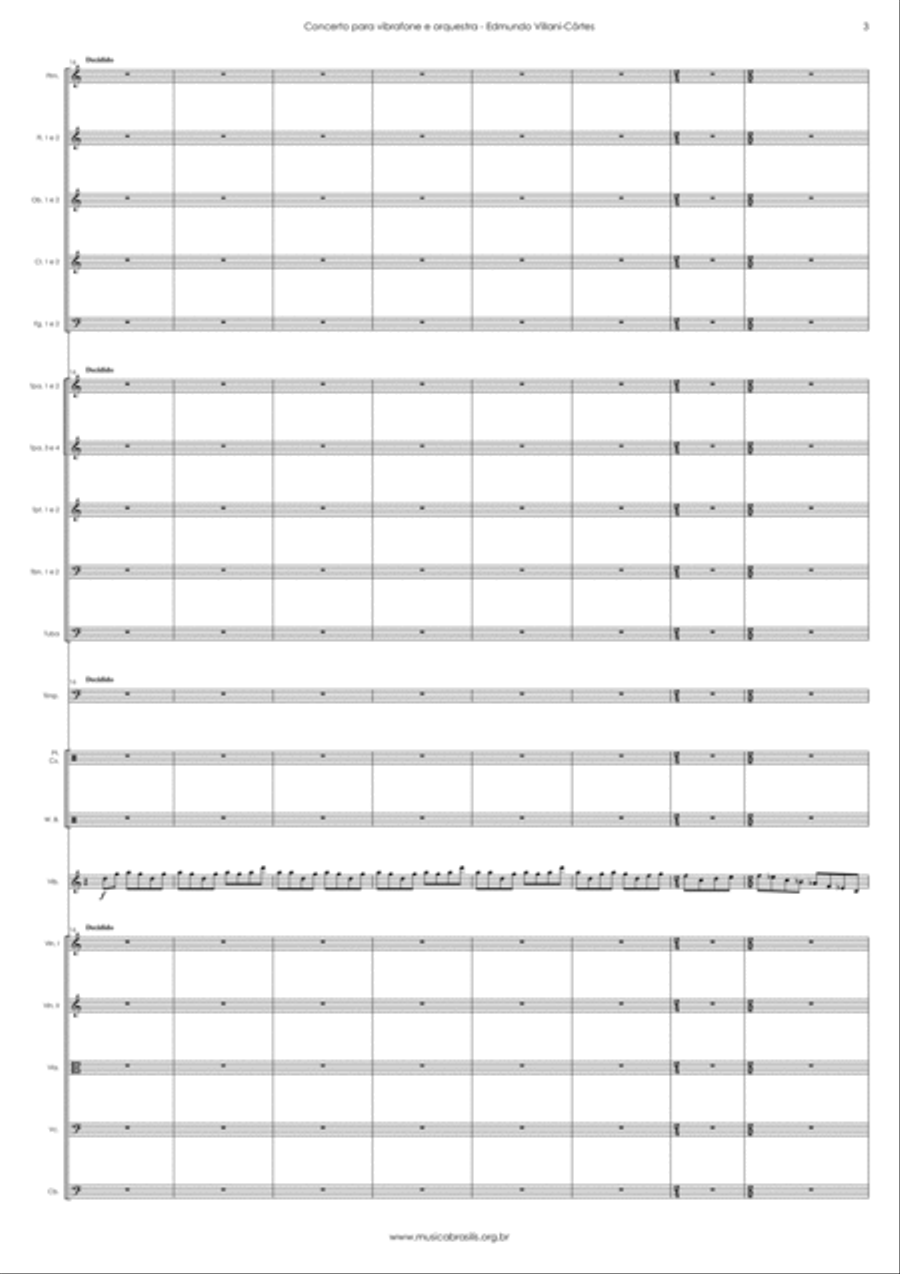 Concerto para vibrafone e orquestra (grade) Full Orchestra scores gallery preview page 5