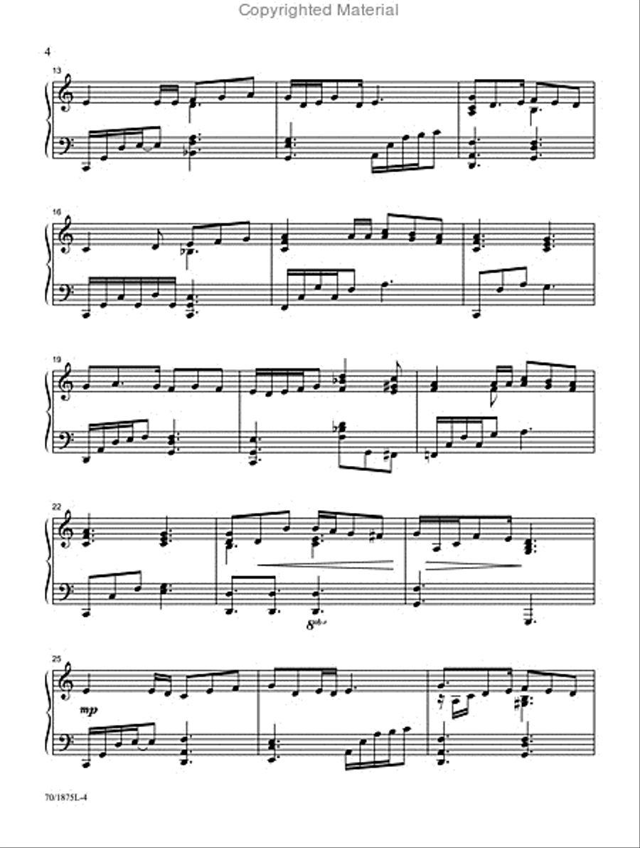 Tell Me the Story of Jesus Piano Solo scores gallery preview page 3