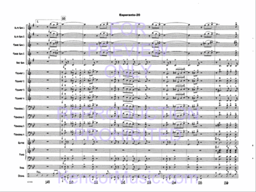 Esperanto Esperanto Jazz Ensemble scores gallery preview page 23