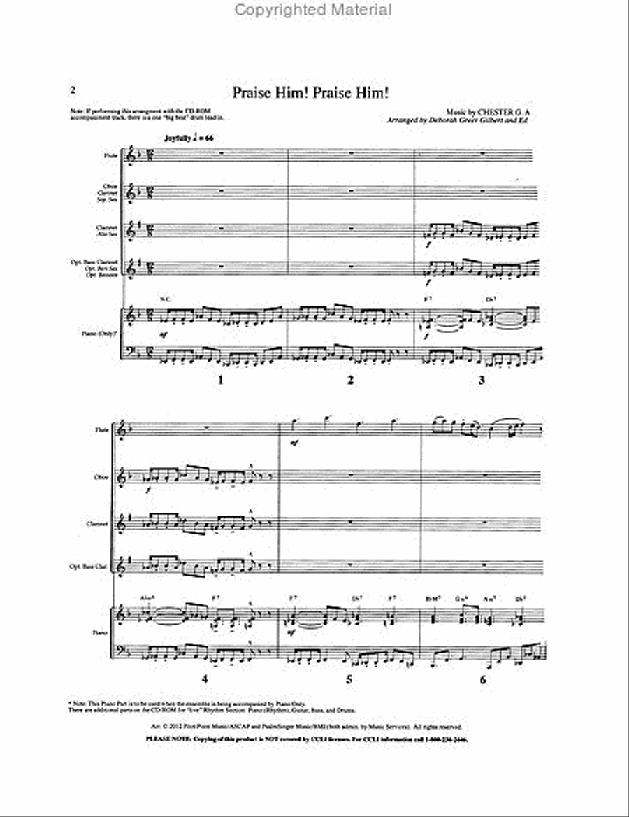 Creative Hymns for Woodwind Trio, Vol. 3 Woodwind Trio scores gallery preview page 2