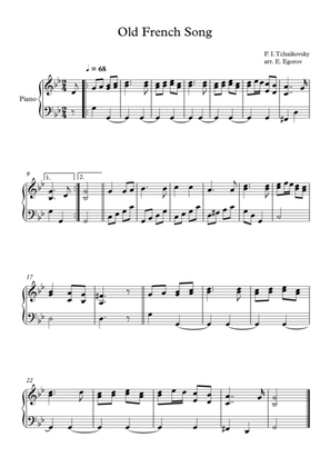 Old French Song, Peter Ilyich Tchaikovsky, For Easy Piano