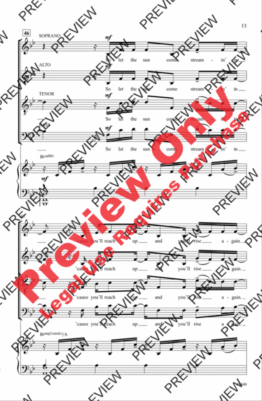 Found/Tonight 4-Part scores gallery preview page 13