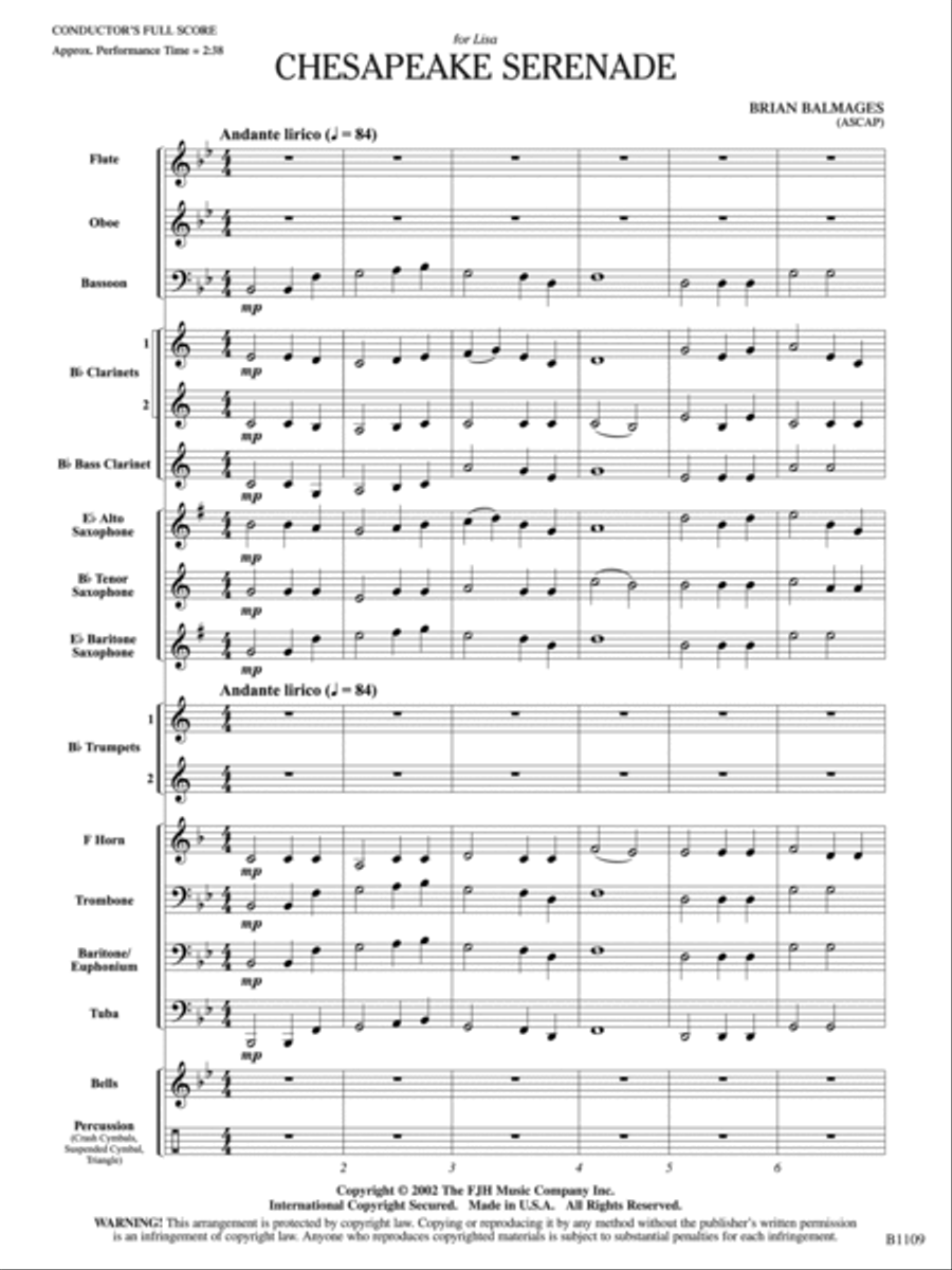 Chesapeake Serenade: Score Concert Band scores gallery preview page 3