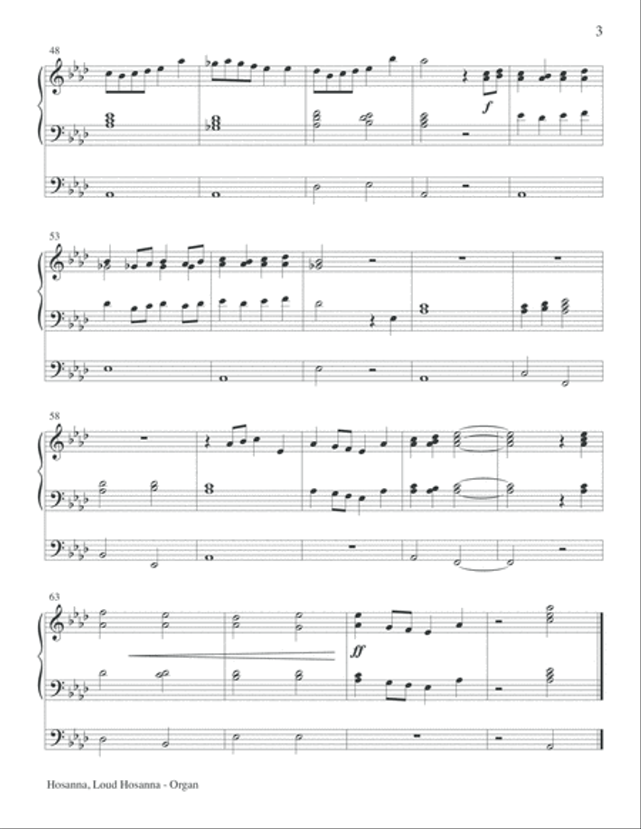 Hosanna, Loud Hosanna Hosanna, Loud Hosanna 4-Part scores gallery preview page 20