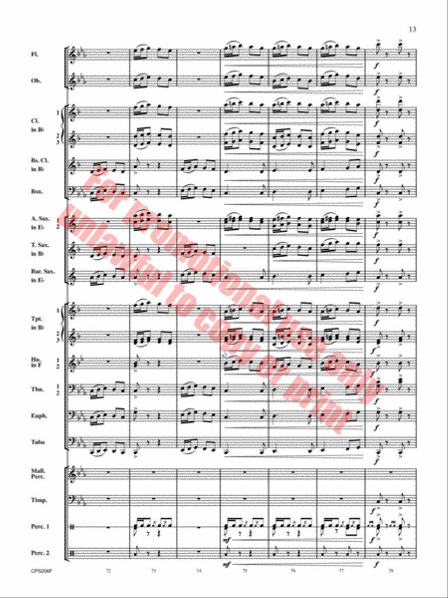 Dorian Dialogue Concert Band scores gallery preview page 14