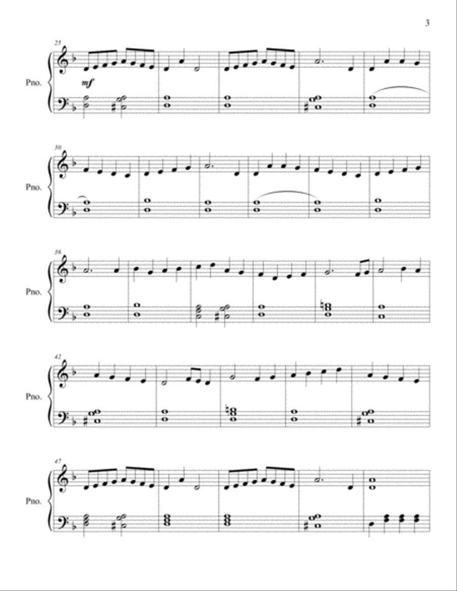 Christmas Collection for Piano (15 Christmas Songs) Easy Piano scores gallery preview page 3
