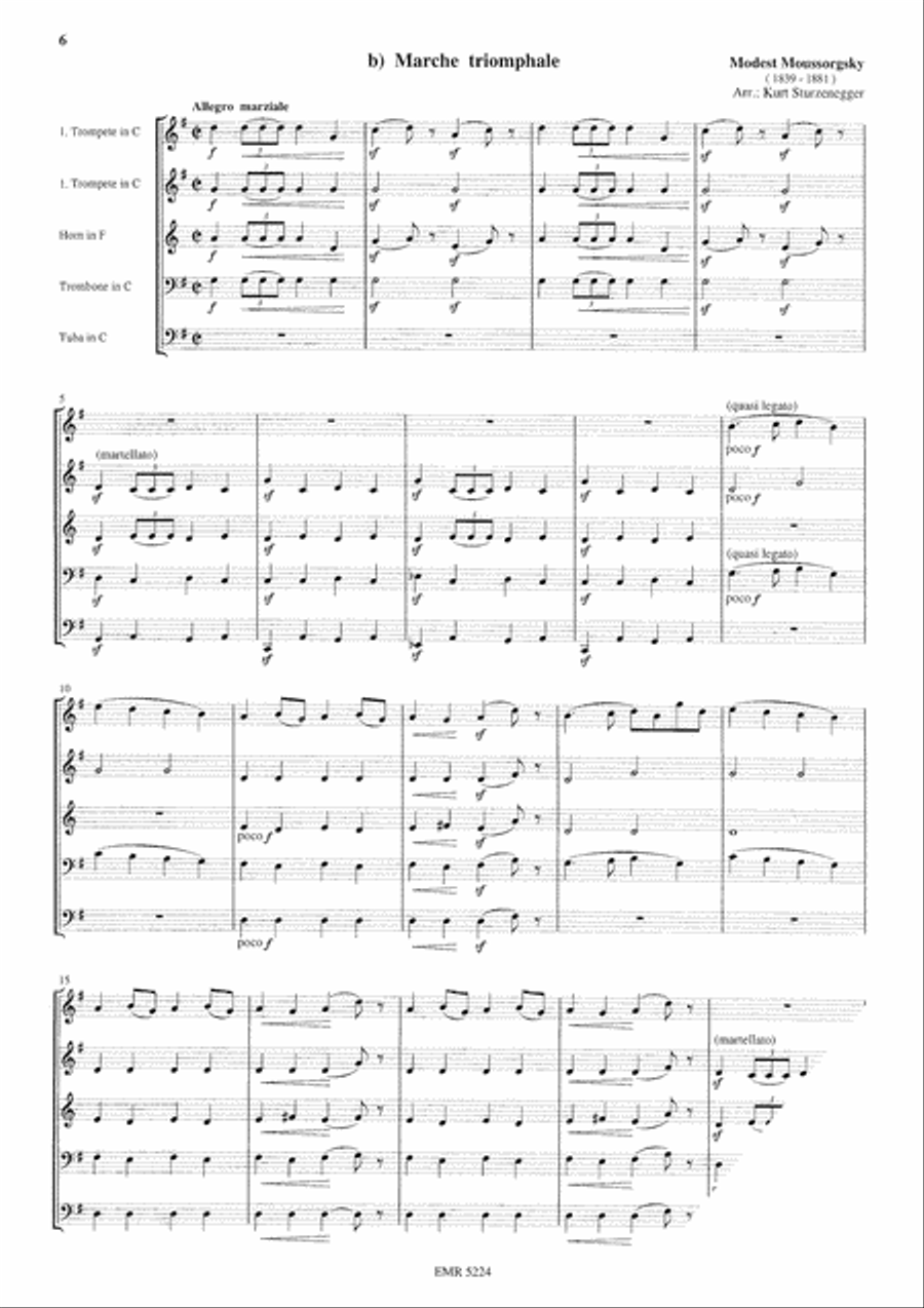 3 Movements Brass Quintet scores gallery preview page 5