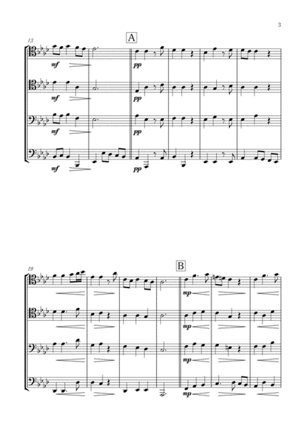 Handel: "Lascia Ch'io Pianga" from Rinald (Opera) for Trombone (Low Brass) Quartet image number null