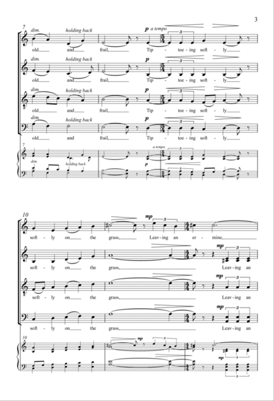 Passing of Winter Passing of Winter 4-Part scores gallery preview page 2